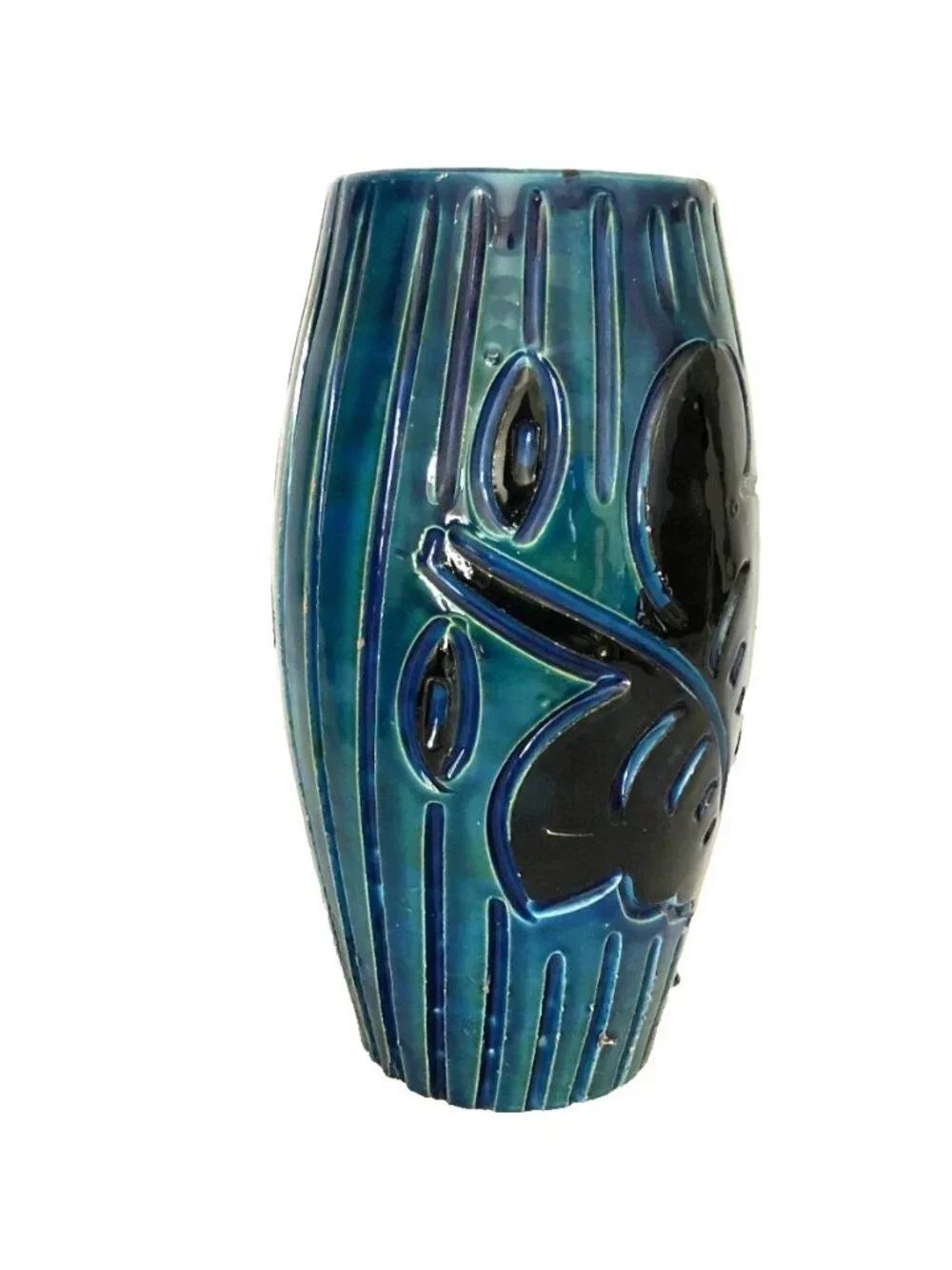 Mid Century Fratelli Fanciullacci Bitossi Aldo Londi Vase Made in Italy 9.75